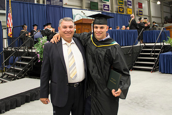 Marc Dager, Class of 1976, and his son Andrew, Class of 2014