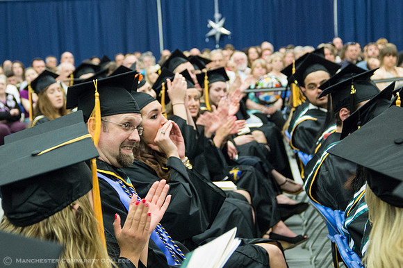 Business Communications graduate Adam Moy is announced as the President's Award recipient