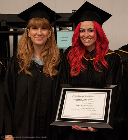 Graphic Design Professor Joanne Jagodowski and Brittany Brothers