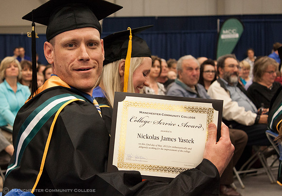 College Service Award Recipient Nick Yastek