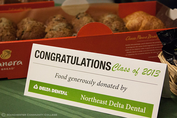 Graduation Rehearsal breakfast donated by Northeast Delta Dental